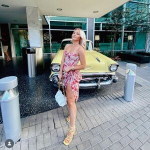 Nasty Gal corset midi skirt set